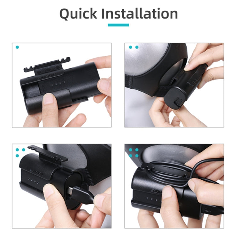 FV-Q9328 用於大疆DJI PFV 穿越機眼鏡V2頭帶背掛電池盒外殼