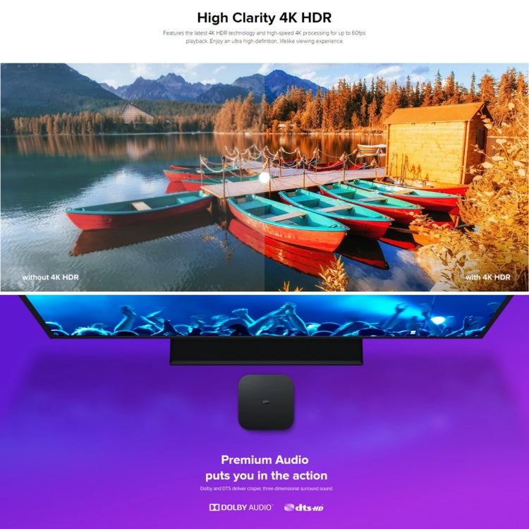 Xiaomi TV Box S 2nd Gen 4K超清谷歌TV帶谷歌遙控播放器  歐版