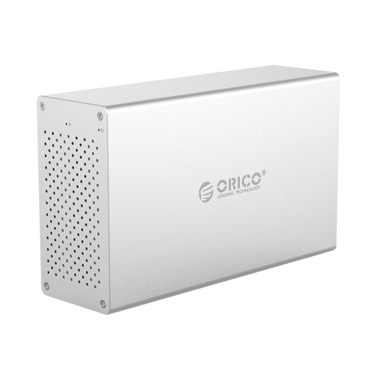 ORICO 蜂巢系列 WS200RU3 SATA 3.5英寸 20TB USB3.0 雙盤位鋁合金移動硬盤/固態硬盤盒帶陣列功能