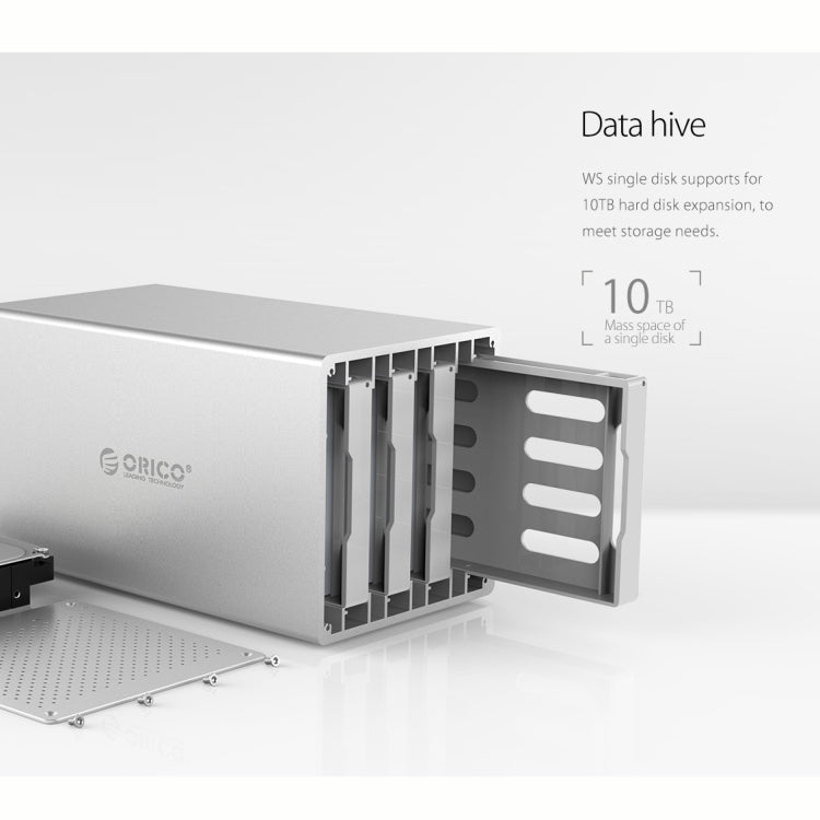 ORICO 蜂巢系列 WS200RU3 SATA 3.5英寸 20TB USB3.0 雙盤位鋁合金移動硬盤/固態硬盤盒帶陣列功能