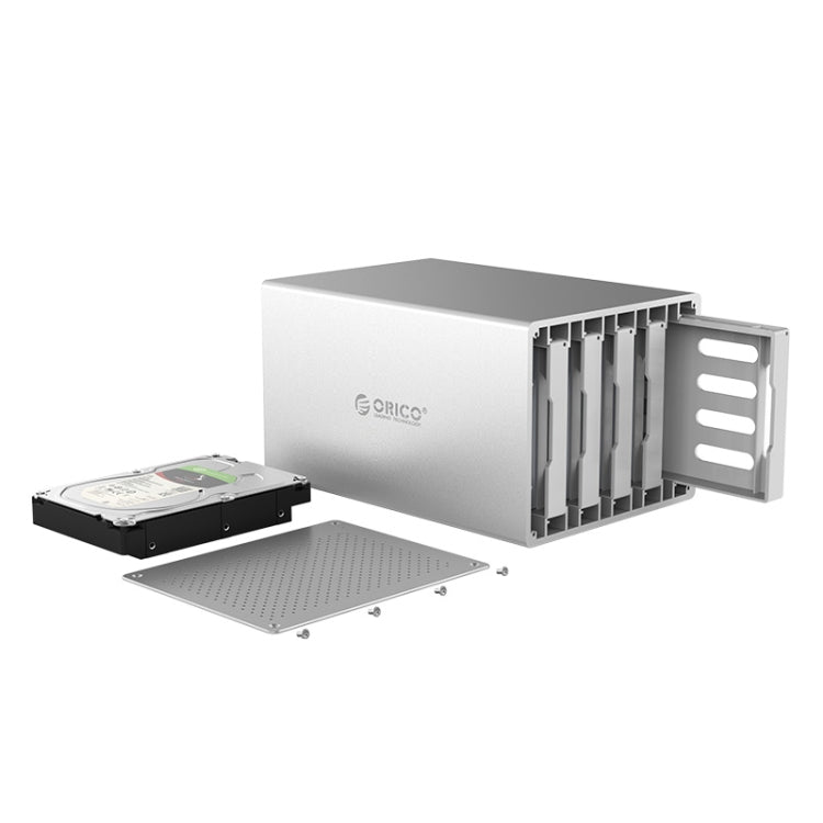 ORICO 蜂巢系列 WS500RU3 SATA 3.5英寸 50TB USB 3.0 5盤位鋁合金移動硬盤/固態硬盤盒帶陣列功能