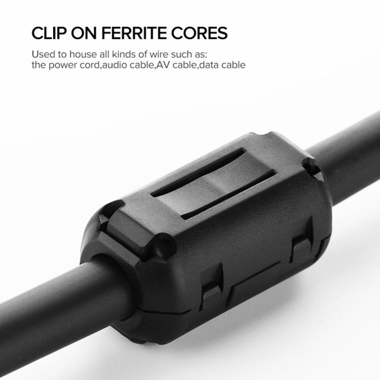 綠聯 圓形音響視頻線 可拆卸卡扣式濾波抗干擾磁環，直徑：7.3mm