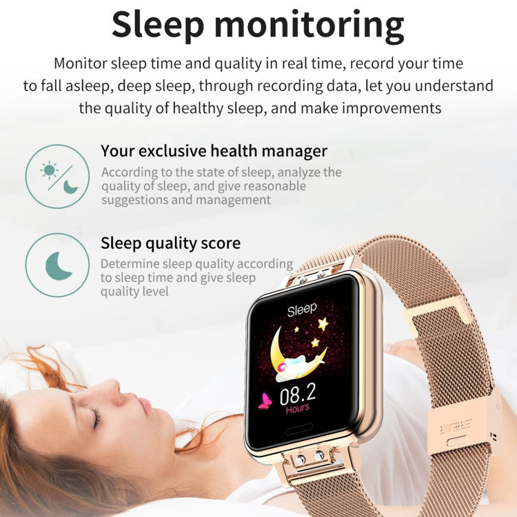 ZL13 1.22寸彩屏 IP67防水 智能手錶, 支持睡眠監測/心率監測/生理周期提醒, 款式: 紅色皮帶