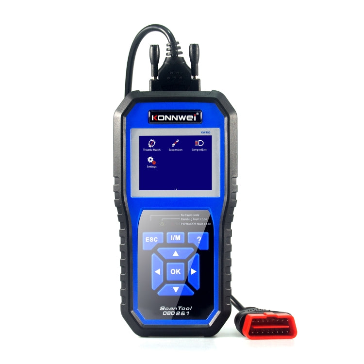 KONNWEI KW450 汽車2.8寸TFT彩屏電池檢測儀 支持2國語言/ 系統 XP WIN7 WIN8 WIN10