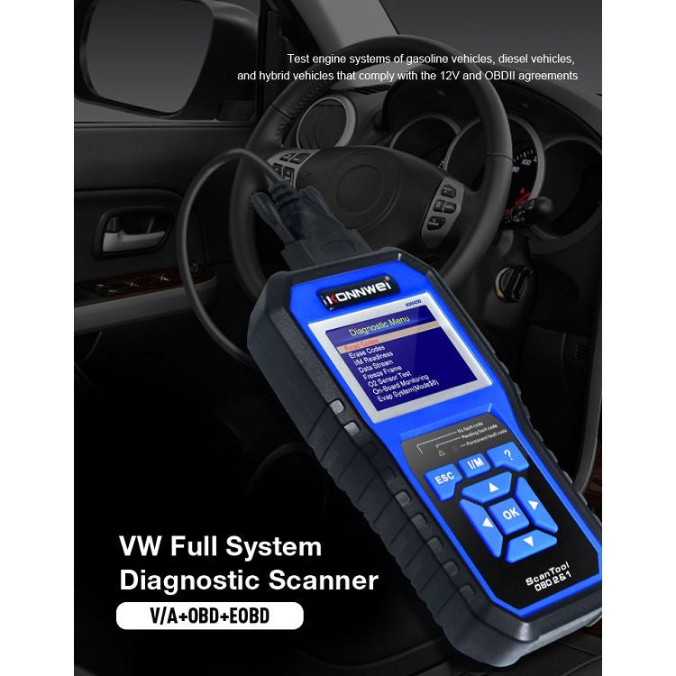 KONNWEI KW450 汽車2.8寸TFT彩屏電池檢測儀 支持2國語言/ 系統 XP WIN7 WIN8 WIN10