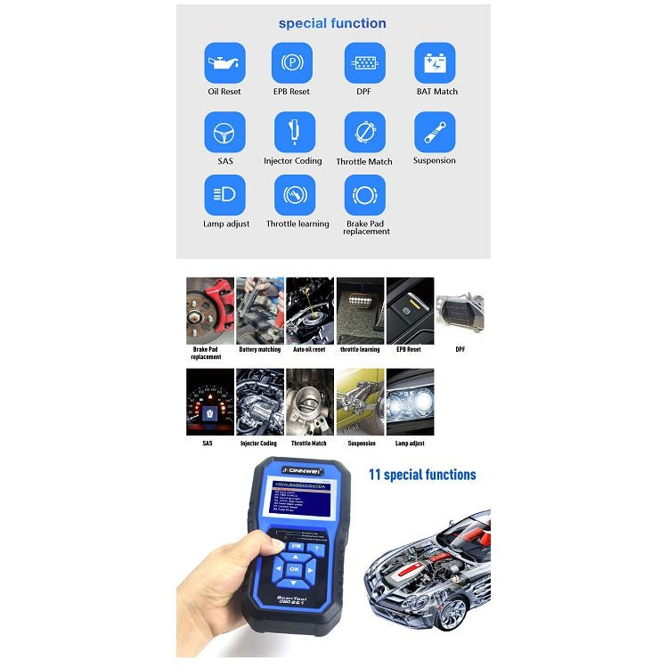 KONNWEI KW450 汽車2.8寸TFT彩屏電池檢測儀 支持2國語言/ 系統 XP WIN7 WIN8 WIN10