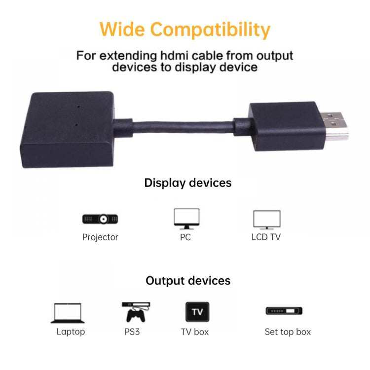 4K HDMI 公對母旋轉鍍金延長線轉換器