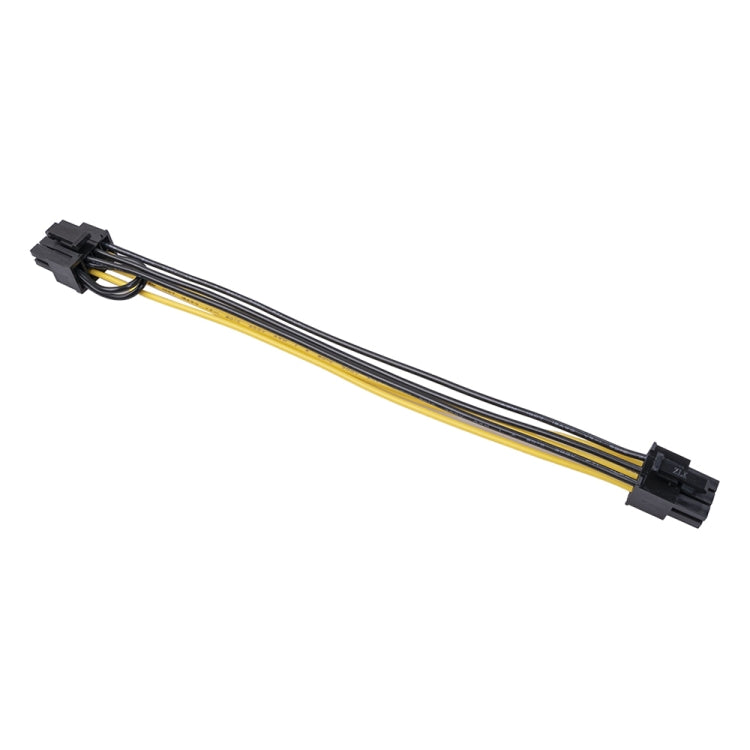 5條賣 3682 6 Pin母轉8 Pin母顯卡電源供電轉接線，長度：20cm