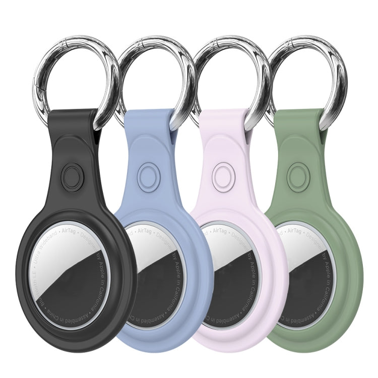 DUX DUCIS 4個一套 防丟器磨砂TPU保護套帶掛環 適用於AirTag追蹤器