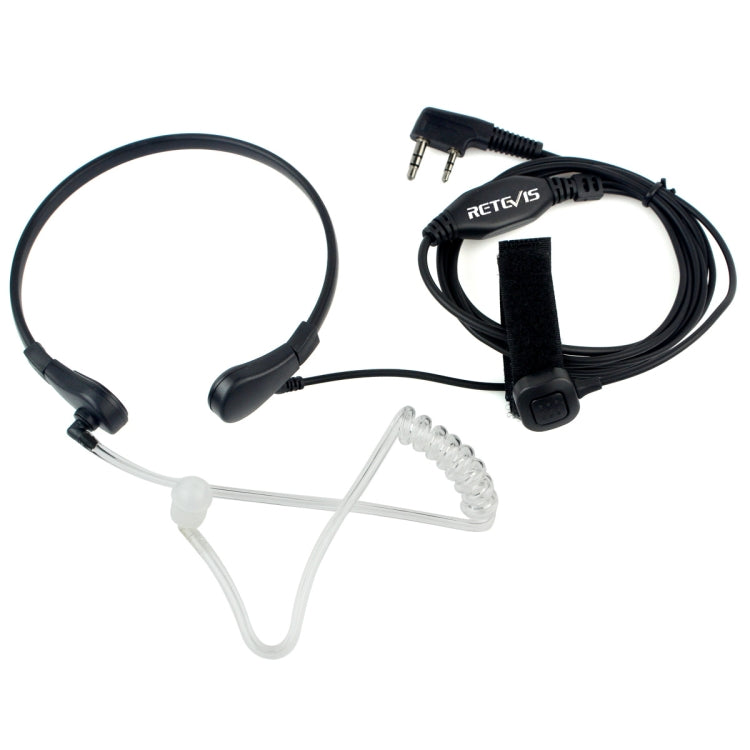 RETEVIS TK 喉嚨PTT隱蔽聲管耳機揚聲器麥克風 適用於H-777 / RT-5R / RT-5RV / RT-B6