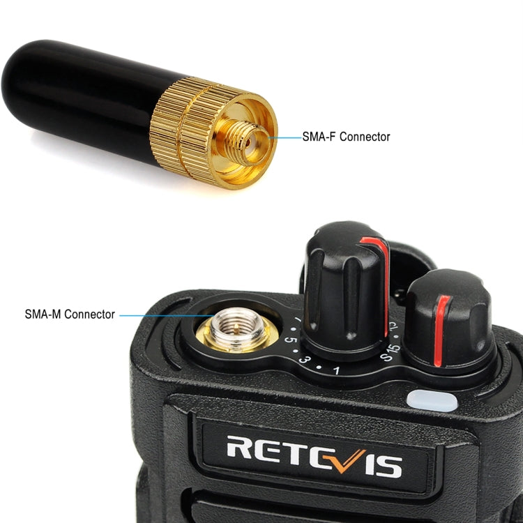 RETEVIS 805S SMA-F 136-174+400-480MHz 母頭雙段短天線 適用於H-777/RT-5R/RT-B6/RT-5RV/RT5