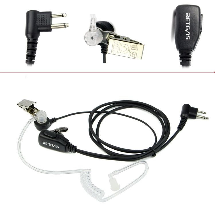 RETEVIS C9025 M 2 Pin PTT 空導降噪隱蔽聲管耳機