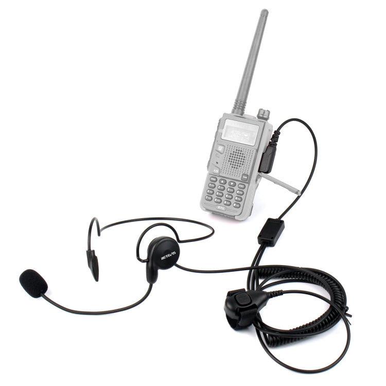RETEVIS K-C2F 2 Pin PTT手指后掛耳機麥克風 適用於H-777/RT-5R/ 888s/UV5R