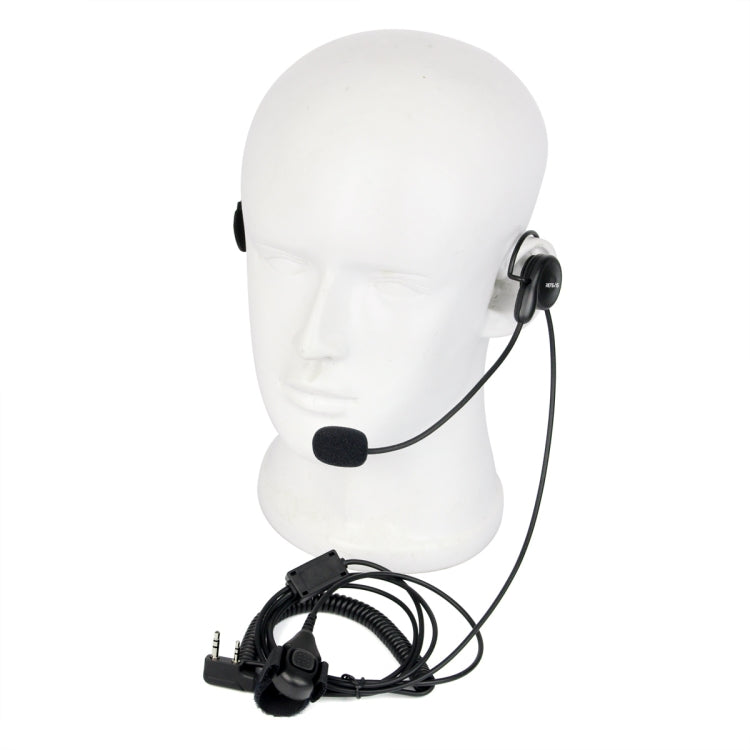 RETEVIS K-C2F 2 Pin PTT手指后掛耳機麥克風 適用於H-777/RT-5R/ 888s/UV5R
