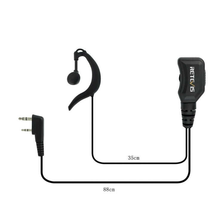 RETEVIS R-111 G型PTT可調聲音耳機麥克風 適用於H-777/RT-5R/RT1/RT2/RT5
