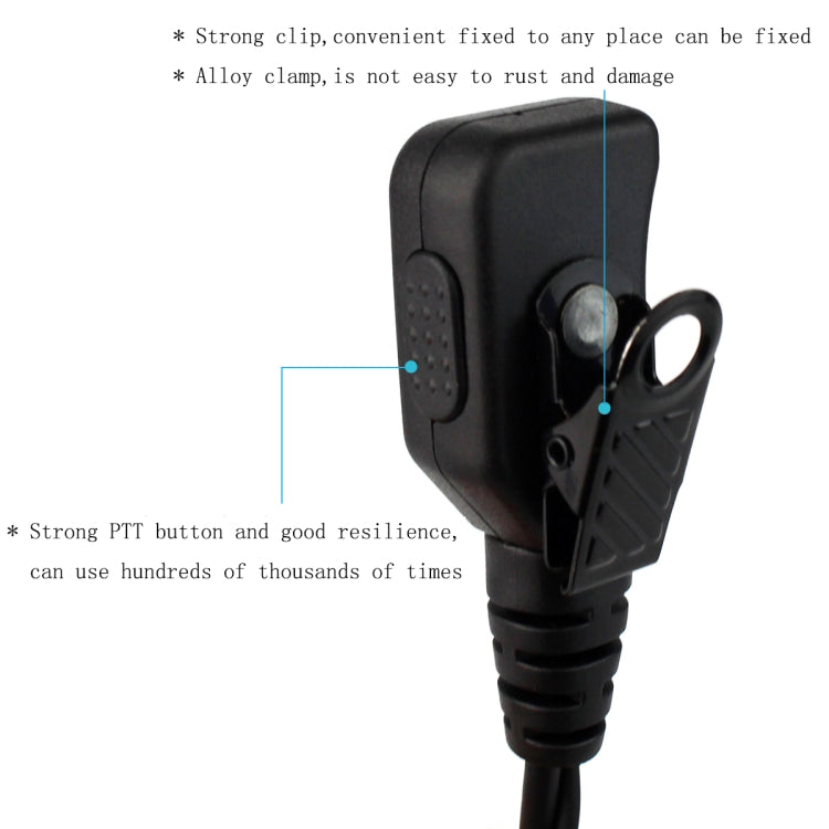 RETEVIS R-111 M頭 2 Pin PTT可調聲音耳機麥克風 適用於摩托羅拉對講機 GP68/GP88/GP300/GP2000