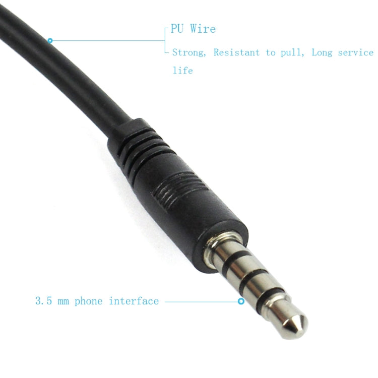 RETEVIS R-151 1 Pin 3.5mm接頭伸縮喉控耳機麥克風