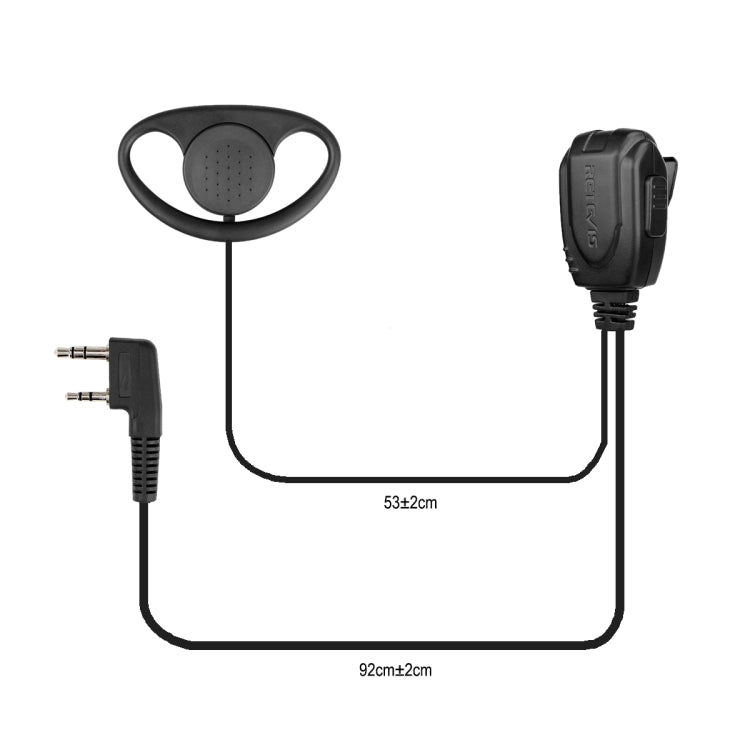 RETEVIS RE-3224 K雙針D掛耳機麥克風 適用於H777/RT21/RT22/RT24/RT1/ RT3/RT81