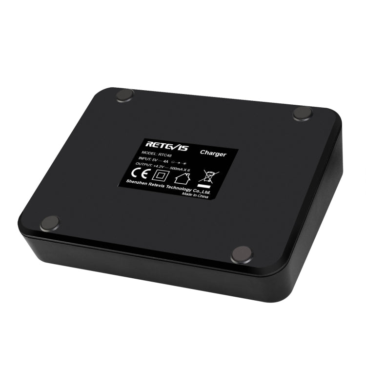 RETEVIS RTC48 多功能可換插槽六路充電器 適用於Retevis RT48/RT648