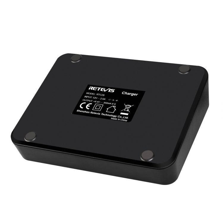 RETEVIS RTC29 多功能可換插槽六路充電器 適用於Retevis RT29
