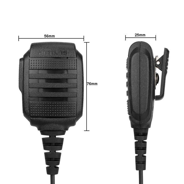 RETEVIS RS-114 IP54防水 建伍雙針話咪揚聲器麥克風 適用於H777/RT21/RT27