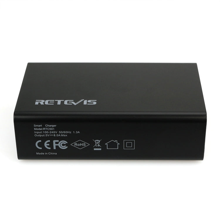 RETEVIS RTC501 40W / 8A 5口USB桌面充電器 適用於H-777/RT27/RT7/RT22/H-777S