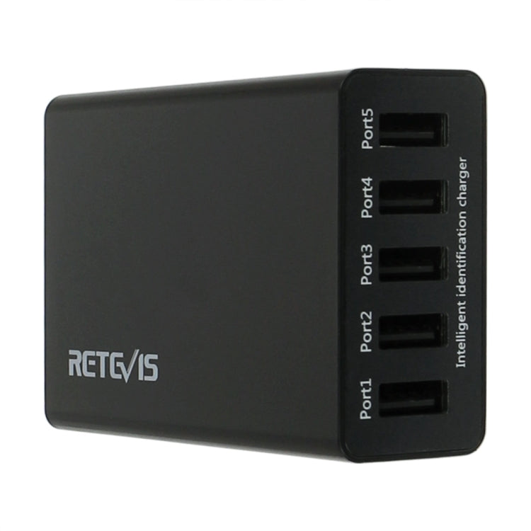 RETEVIS RTC501 40W / 8A 5口USB桌面充電器 適用於H-777/RT27/RT7/RT22/H-777S
