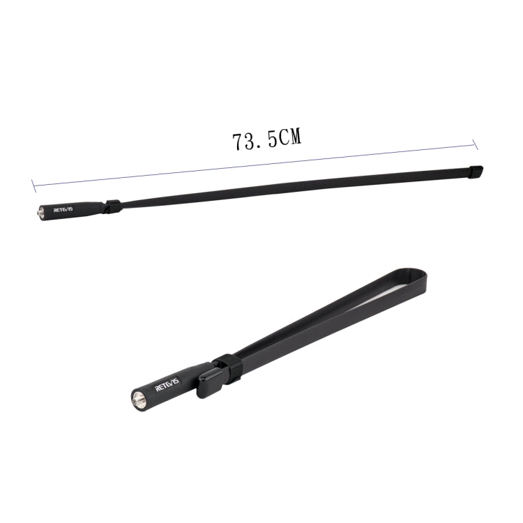 RETEVIS HA02 VHF&UHF SMA-F 可彎折雙段手持天線