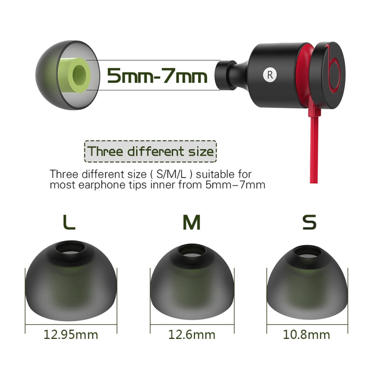 6對一賣 New Bee NB-M1 入耳式硅膠耳帽帶收納盒 適用於5mm-7mm的耳機插頭