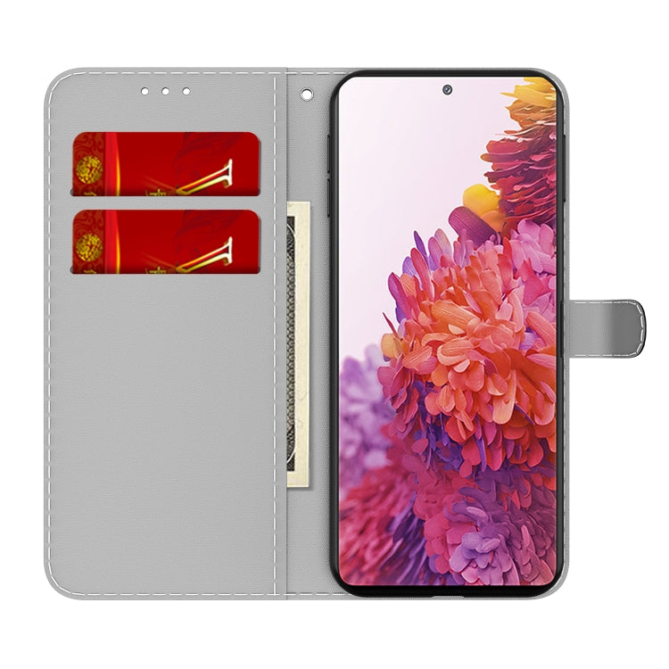 適用於三星 Galaxy S20 FE 雲霧圖案左右開皮套 帶支架&卡槽&錢包