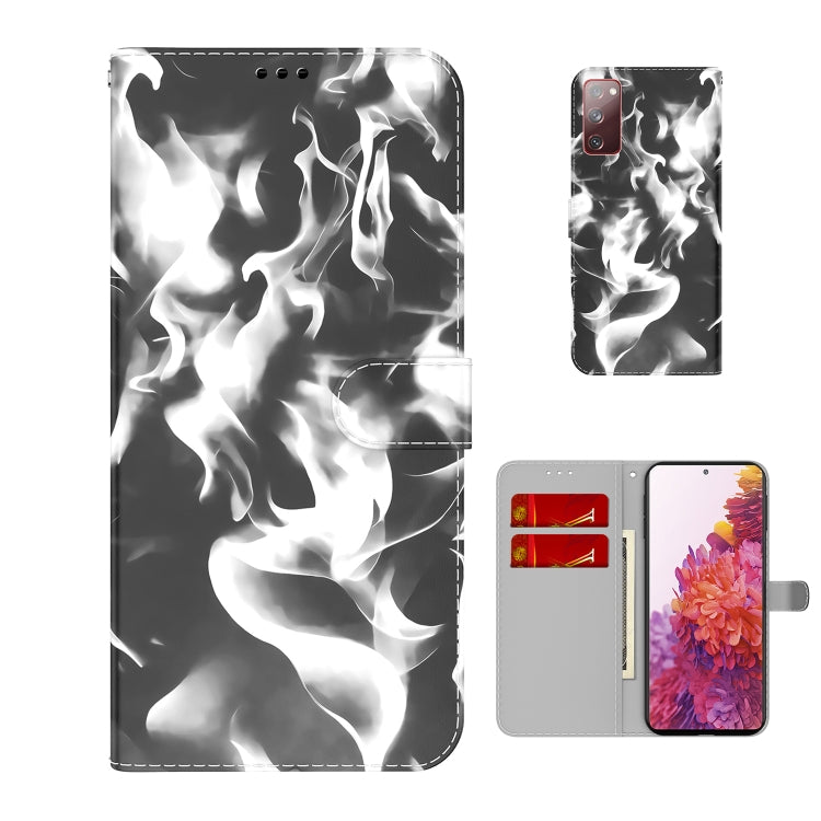 適用於三星 Galaxy S20 FE 雲霧圖案左右開皮套 帶支架&卡槽&錢包