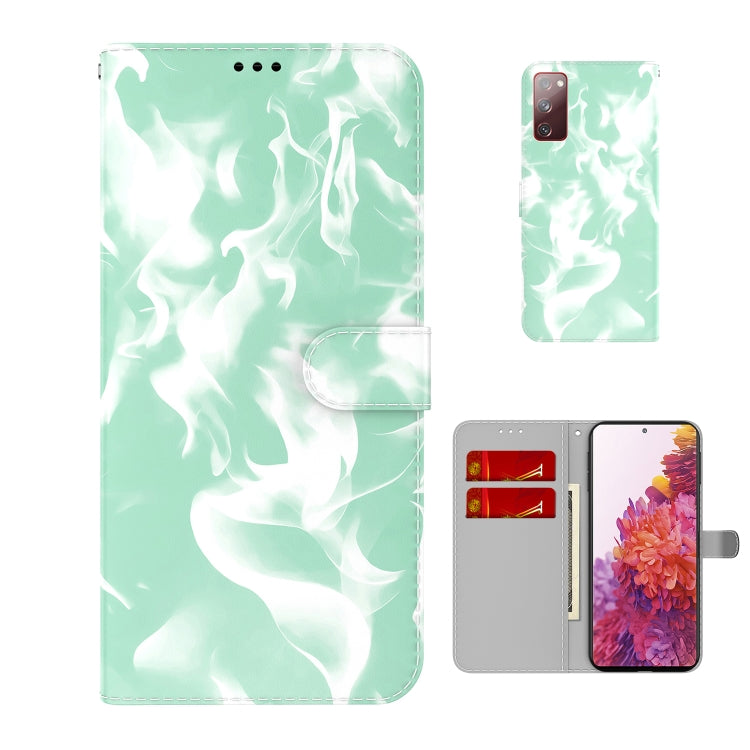 適用於三星 Galaxy S20 FE 雲霧圖案左右開皮套 帶支架&卡槽&錢包