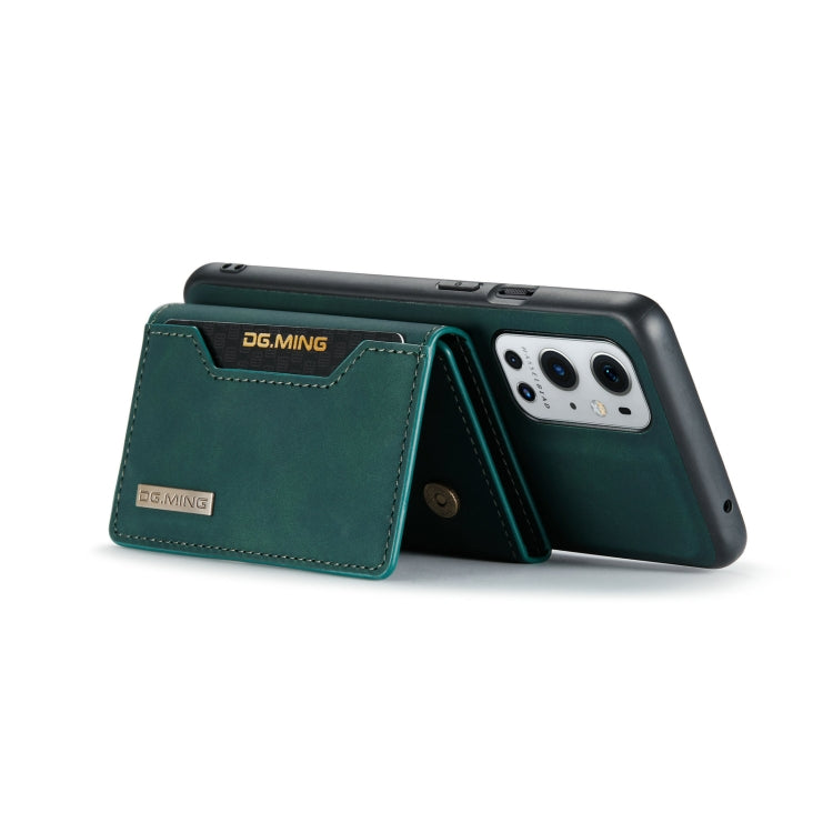 DG.MING M2系列 三折卡包+底殼 帶支架功能, For OnePlus 9 Pro, For OnePlus 9 (EU/NA)