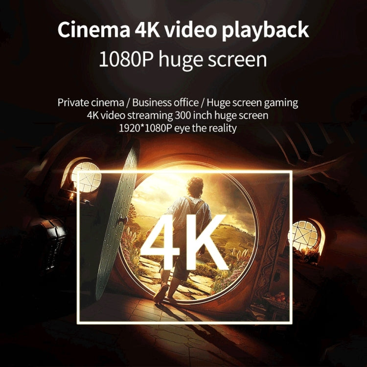 WEJOY Y5 800x480P 80 ANSI流明 LED智能高清投影儀，安卓9.0, 1G+8G