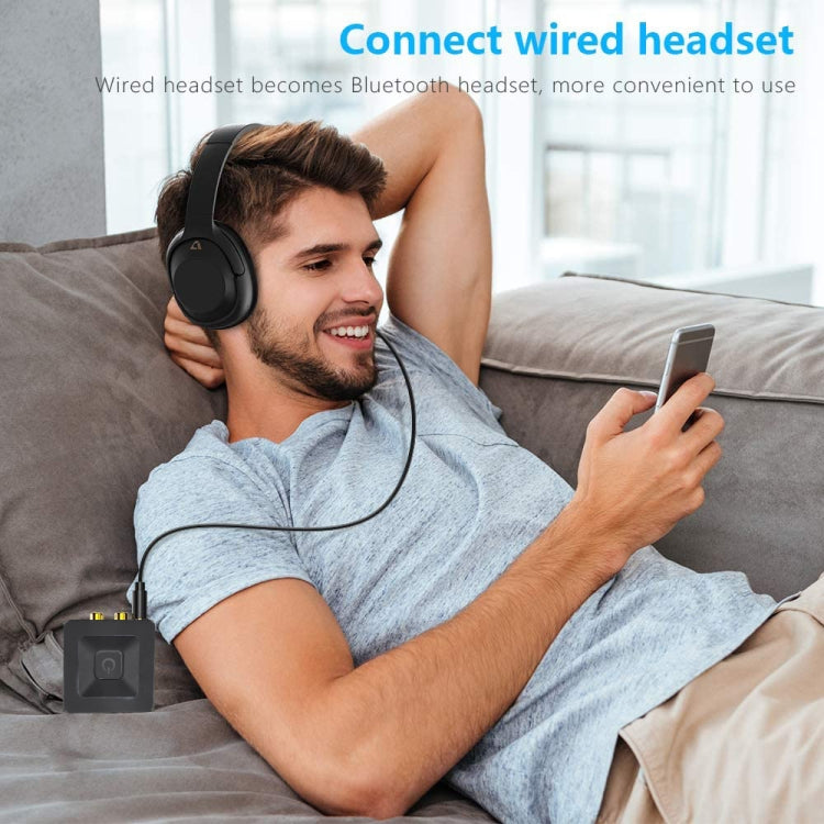 YQ-863 3.5mm光纖轉RCA 数字轉模擬音頻適配器藍牙5.1接收器