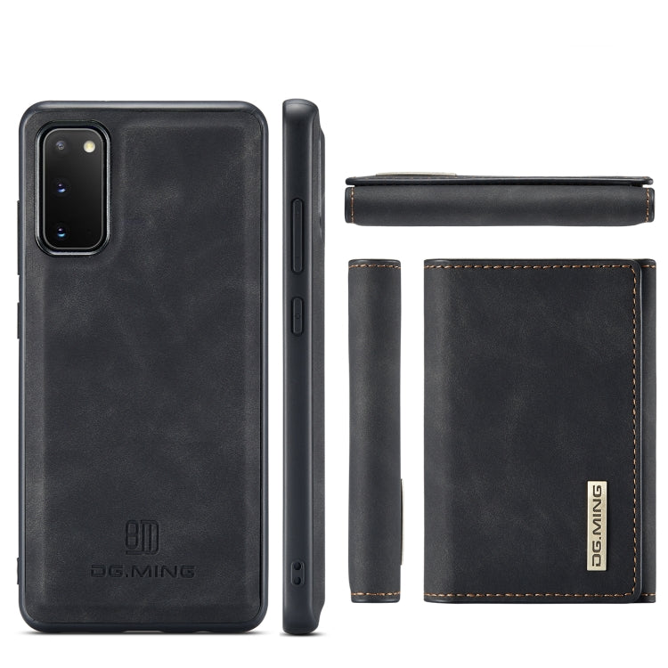 DG.MING M1系列 三折錢包+底殼 帶支架功能, For Samsung Galaxy A71, For Samsung Galaxy A51, For Samsung Galaxy S20