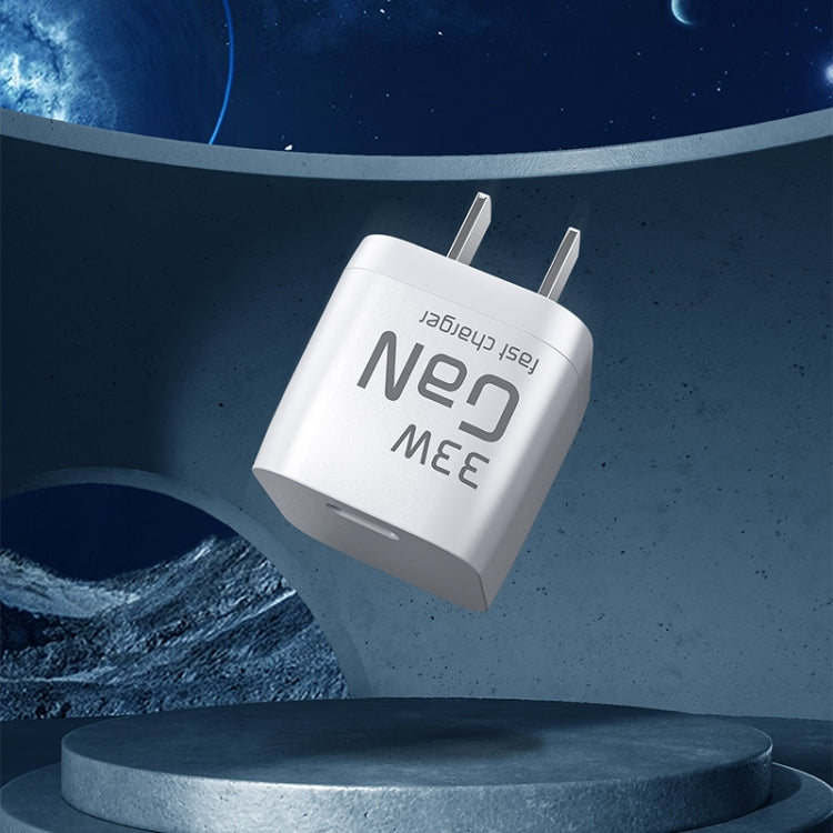 WK WP-U133 GaN 33W 方糖氮化鎵充電器帶USB轉Type-C數據線, 中規