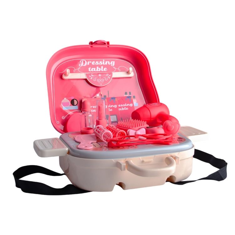哆來趣 0872 二合一 梳妝過家家玩具 18件套, 0872