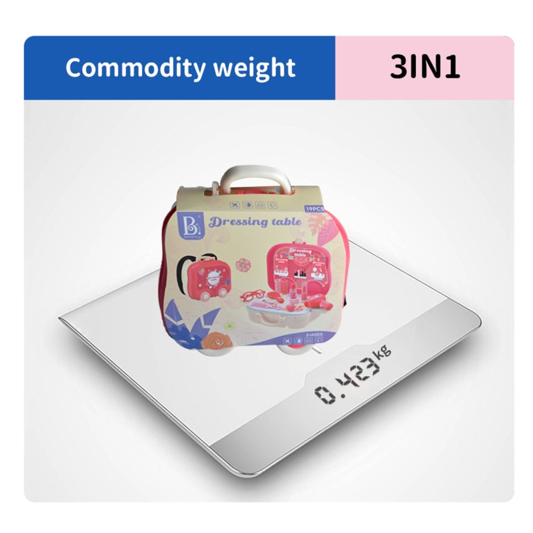 哆來趣 0872 二合一 梳妝過家家玩具 18件套, 0872