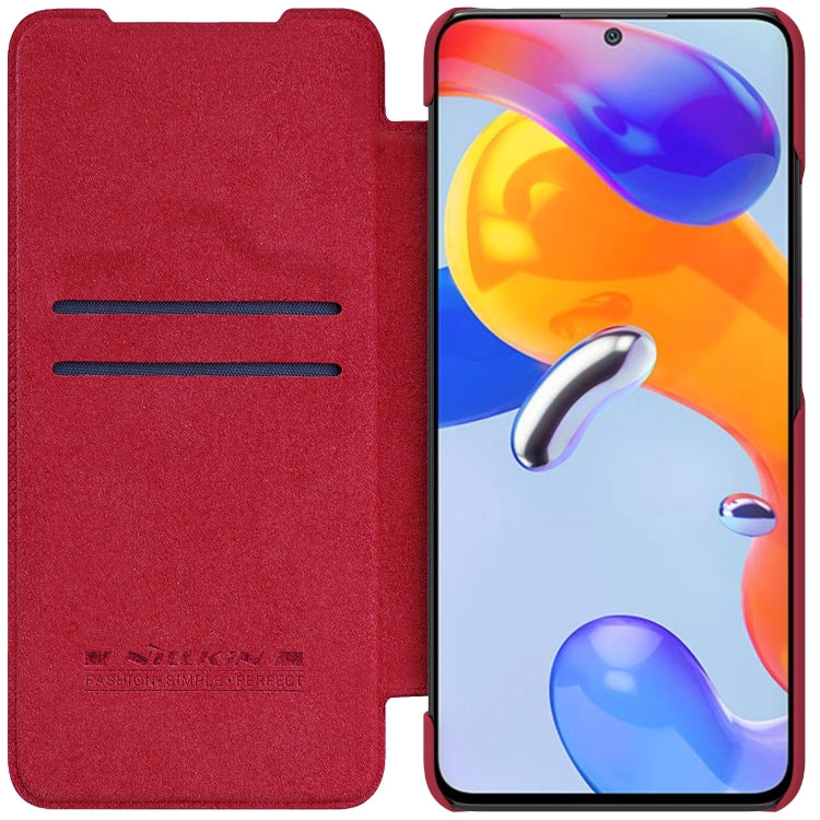 適用於小米紅米Note 11 Pro 國際版 /11 Pro 5G國際版/11 Pro+ 5G印度版/11E Pro 5G 耐爾金 新皮士-秦系列Pro 瘋馬紋皮套