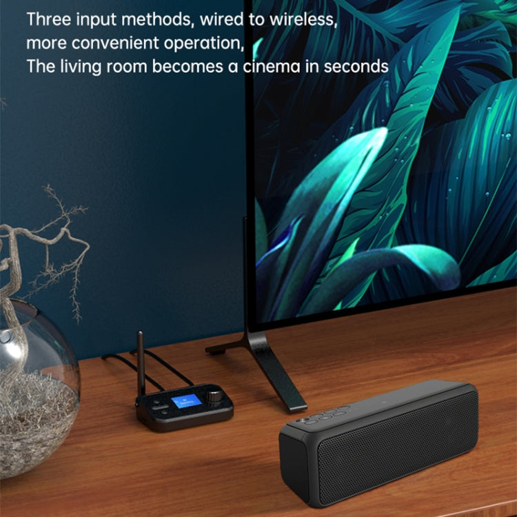 C41 三合一 光纖藍牙5.0音頻適配器接收器發射器 帶LCD屏幕