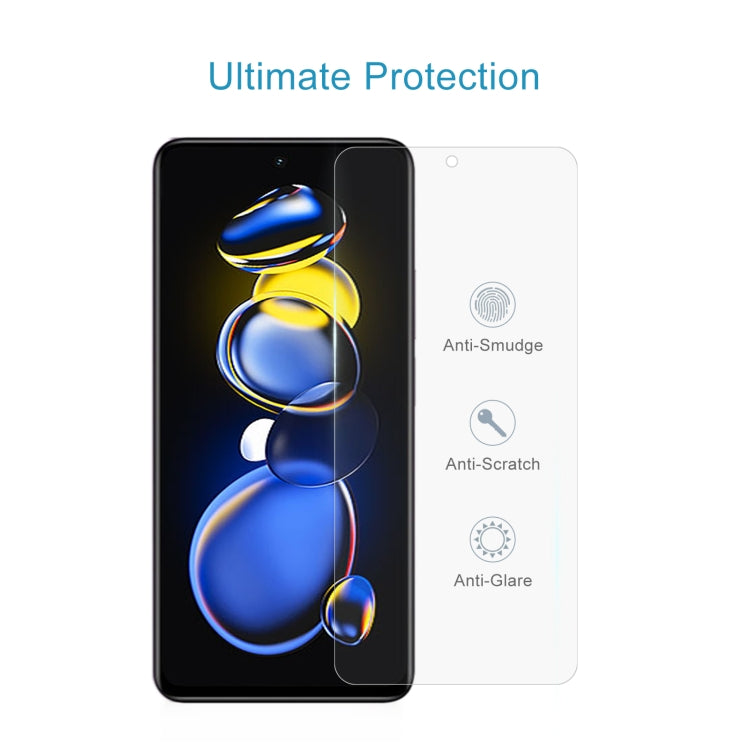 10個一賣 0.26mm 9H 2.5D 半屏鋼化玻璃保護膜 適用於小米 紅米 Note 11T Pro/11T Pro+/11T Pro+ 阿童木限量版
