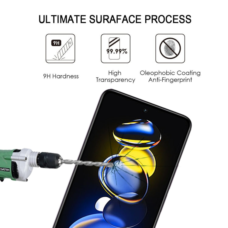 絲印二強 全屏鋼化玻璃膜 適用於小米 紅米 Note 11T Pro/11T Pro+/11T Pro+ 阿童木限量版
