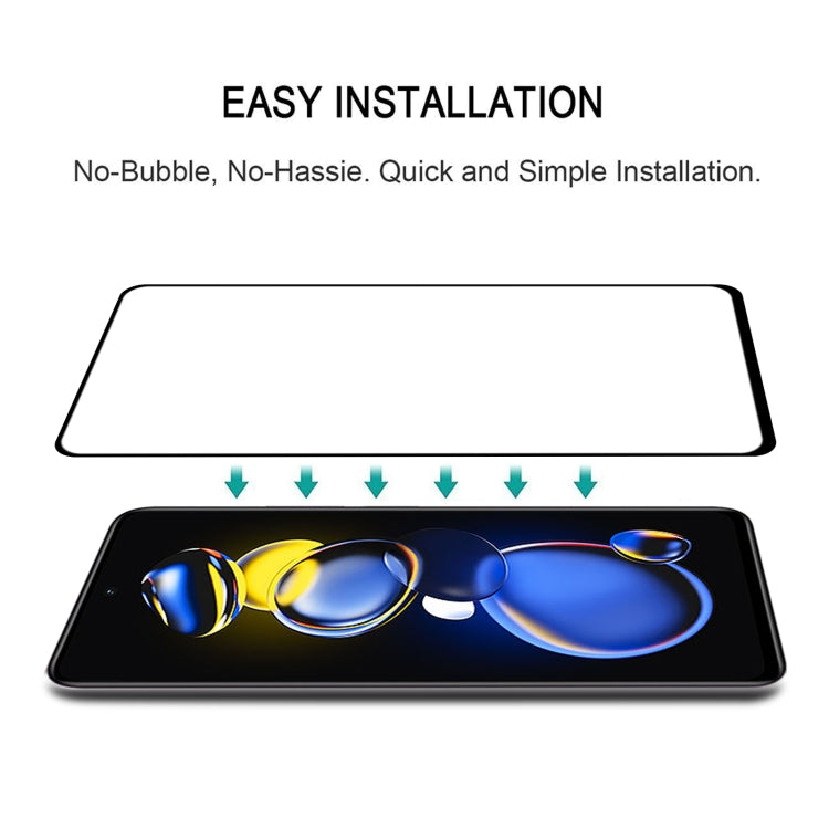 絲印二強 全屏鋼化玻璃膜 適用於小米 紅米 Note 11T Pro/11T Pro+/11T Pro+ 阿童木限量版