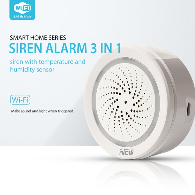 NEO NAS-AB02WT WiFi USB警報傳感器 帶溫濕度感應, 不帶電池