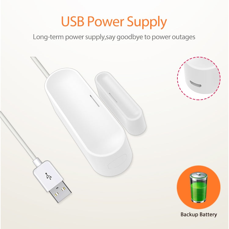 NEO NAS-DS07B Zigbee USB門磁 門窗傳感器 , 不帶電池