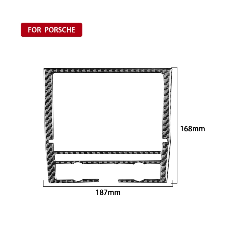 適用於保時捷帕拉梅拉 2010-2016 汽車碳纖維導航屏幕裝飾貼紙 左右駕