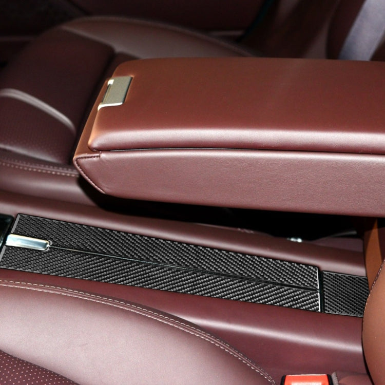 適用於保時捷帕拉梅拉 2010-2016 汽車碳纖維後排扶手箱面板裝飾貼紙 左右駕