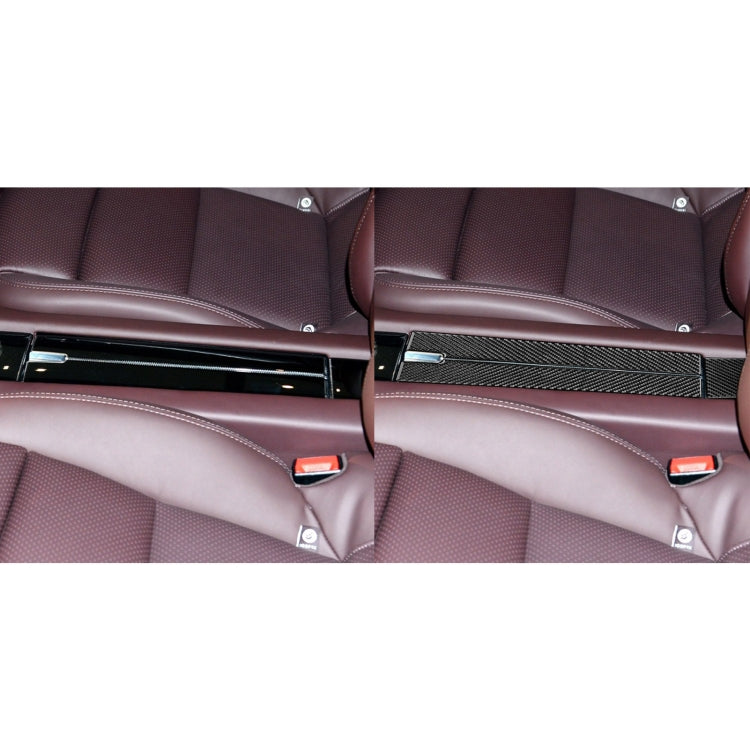 適用於保時捷帕拉梅拉 2010-2016 汽車碳纖維後排扶手箱面板裝飾貼紙 左右駕