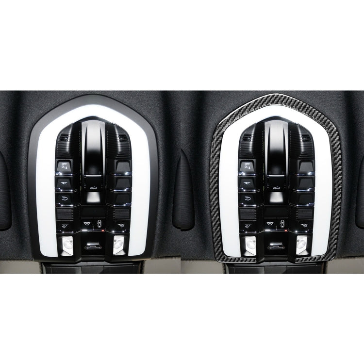 適用於保時捷帕拉梅拉 2010-2016 汽車碳纖維前排閱讀燈裝飾貼紙 左右駕